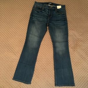 NWT Express mid rise barely boot jeans